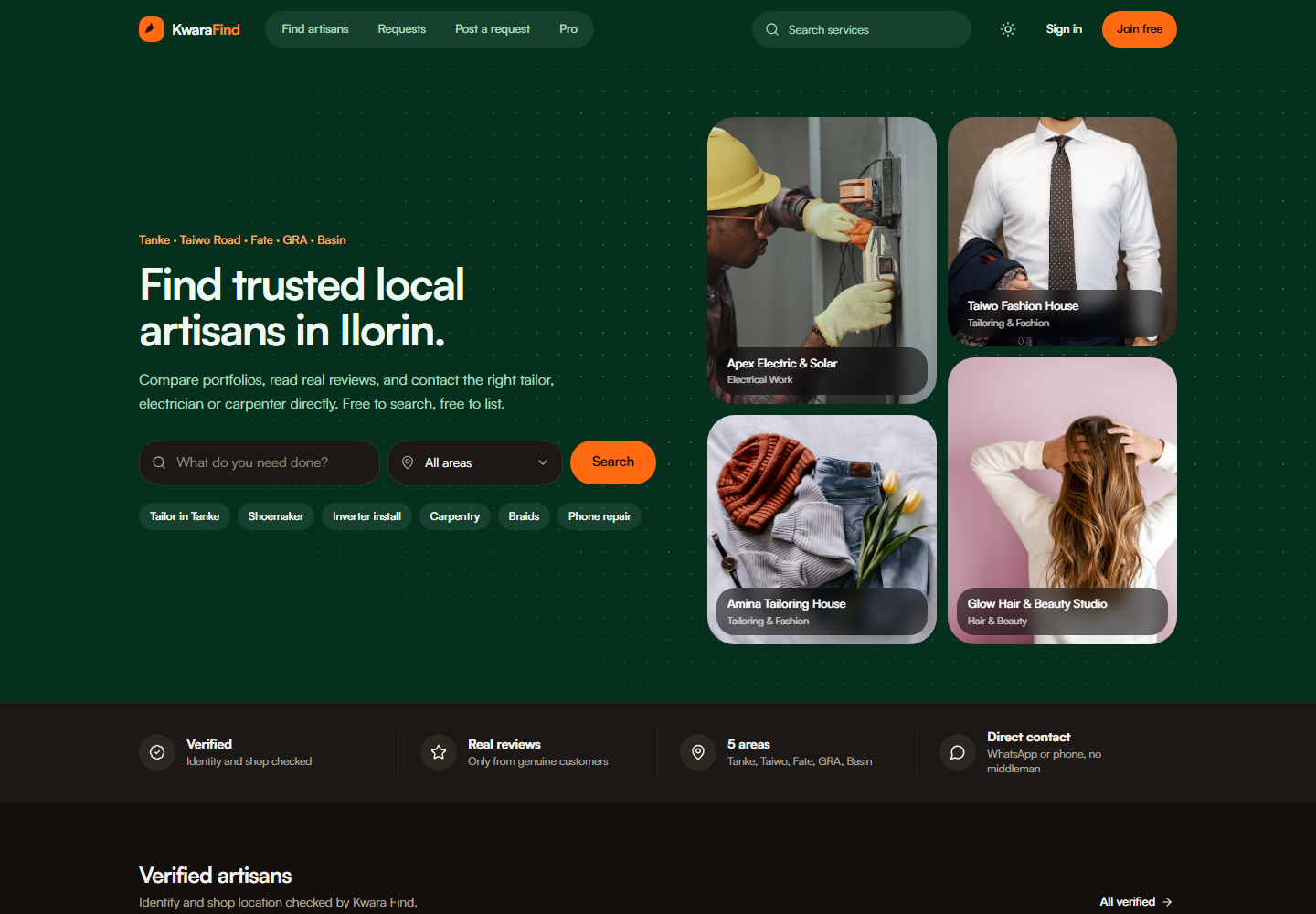 KwaraFind screens
